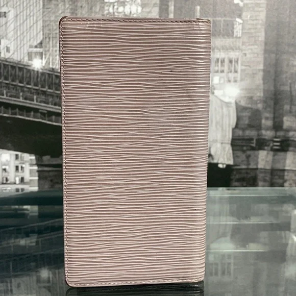 Authentic Rare Louis Vuitton Epi Checkbook Holder Wallet